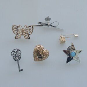 FREE PEOPLE Curated Charm Pin Set